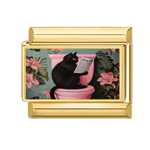 Chat lisant le journal