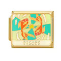 Bracelet italien charm doré signe Poissons