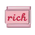 « rich » cursif