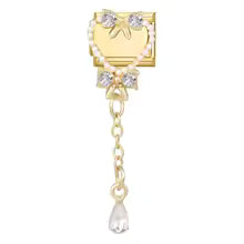 Charm Pendentif Fleurs et Nœud