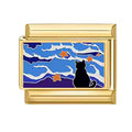 Chat contemplant les poissons rouges