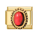 Charm Pierre Rouge Tressée