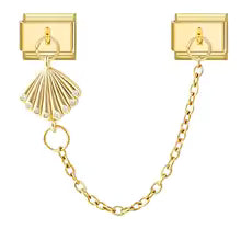 Charm Double Maillon Éventail