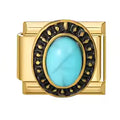 Charm Pierre Turquoise Ovale