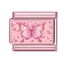 Papillon et cœurs