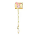 Charm Pendentif Papillon Rose