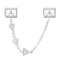 Charm Double Maillon Triangles