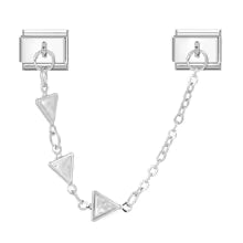 Charm Double Maillon Triangles