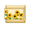 Tournesols et abeille