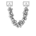 Charm Double Maillon Boules