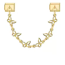 Charm Double Maillon Feuilles