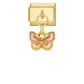 Papillon rose